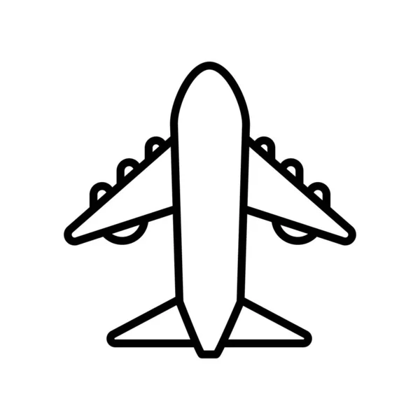 Diseño de vector de icono de avión aislado — Archivo Imágenes Vectoriales