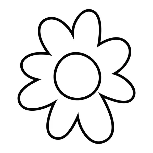 Isoliert Blume Ornament Design Vektor Illustration — Stockvektor
