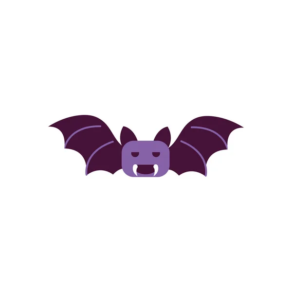 Morcego desenho animado truque ou tratar feliz halloween —  Vetores de Stock