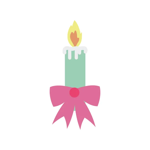 Веселый праздник с зажиганием свечи — стоковый вектор