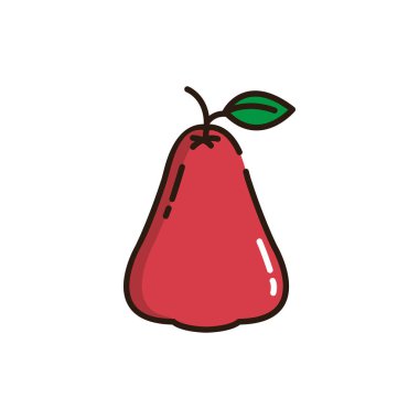 İzole edilmiş balmumu elma doldurma vektör tasarımı