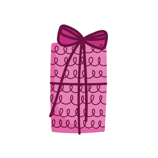 Caja de regalo decorativa icono de ornamento sorpresa — Vector de stock