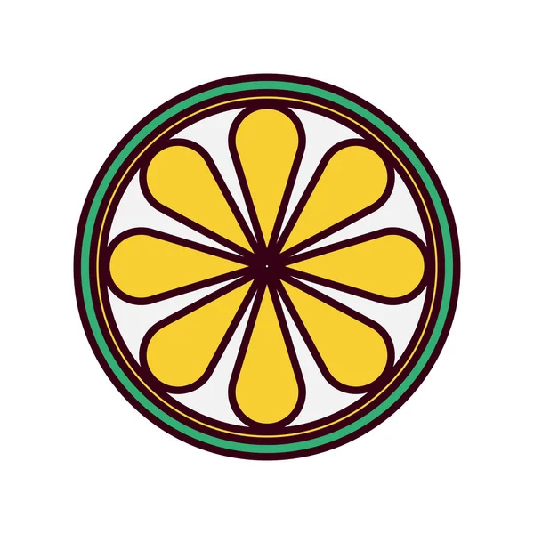 Изолированный лимонно-фруктовый вектор — стоковый вектор