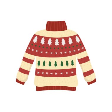 christmas ugly sweater party decorative pine trees