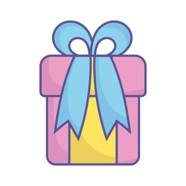 baby shower wrapped gift box surprise icon