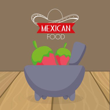 Meksika yemekleri, geleneksel kutlama tasarımı.