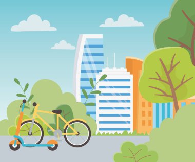 urban ecology bicycle kick scooter transport street park