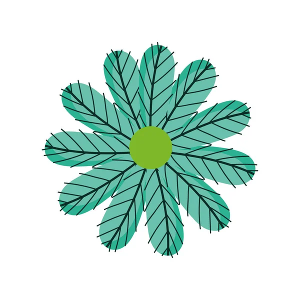 Flower nature decoration ornament icon — Διανυσματικό Αρχείο