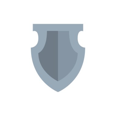 Düz stil simgesi olan ortaçağ kalkanı