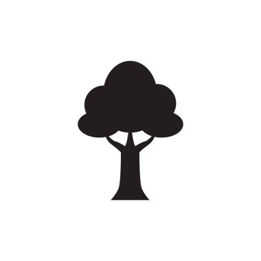 Yapraksı ağaç doğal siluet tarzı