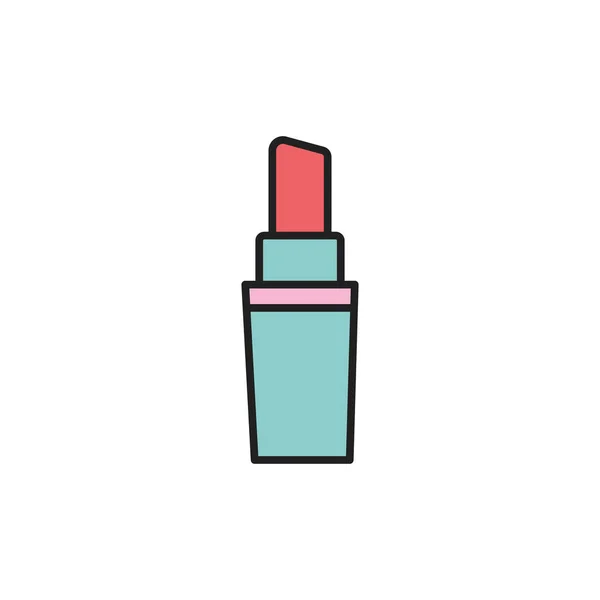 Isolated make up lipstick fill design — Vector de stock