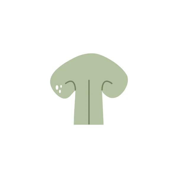 Vegetable mushroom flat style icon — Stockový vektor