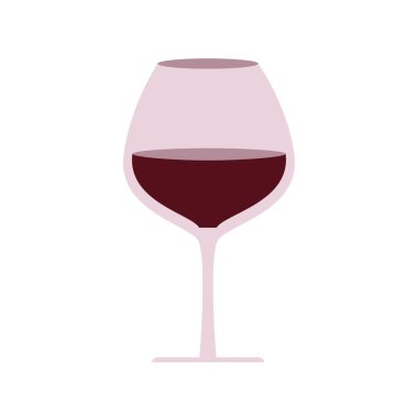 şarap bardağı düz simge