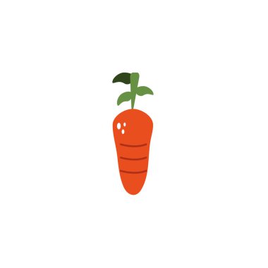 vegetable carrot flat style icon