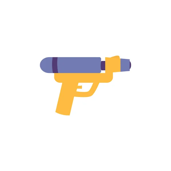 Toy water gun flat style icon — Stock Vector