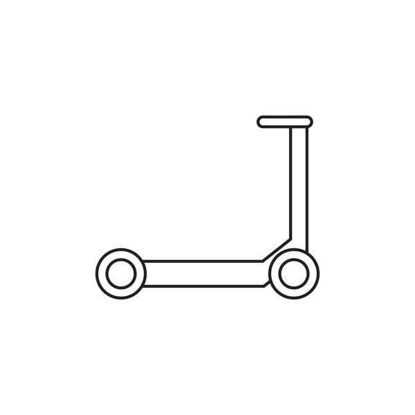 Toy scooter line style icon – stockvektor