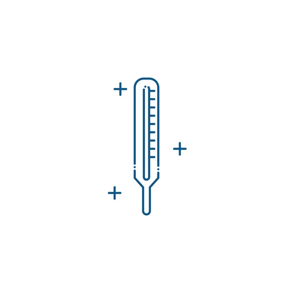 Isoliertes medizinisches Thermometer Icon Line Design — Stockvektor