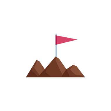 İzole yarış bayrağı düz tasarımı