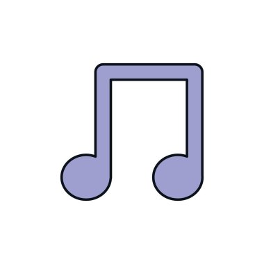 note musical celebration party line fill design