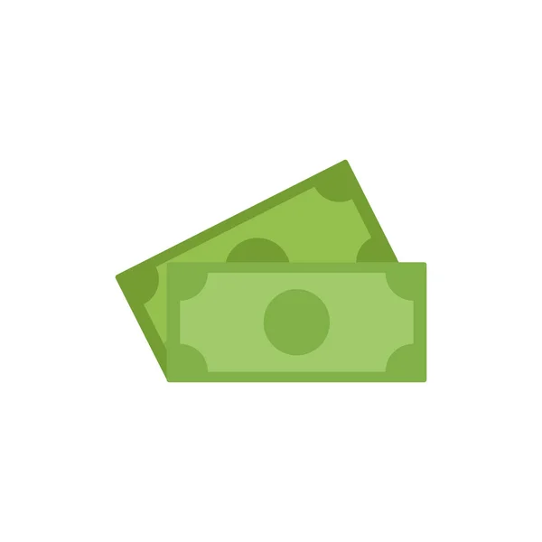 Bankjegyek készpénz lapos kép stílusban — Stock Vector