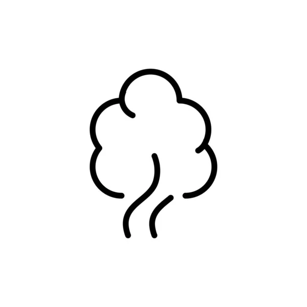 Blows vapeur nuage de fumée comique style ligne de fumée — Image vectorielle