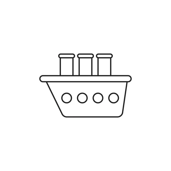 Speelgoed cruise lijn stijl pictogram — Stockvector