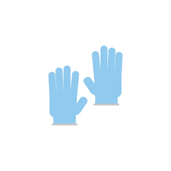 Isolated medical gloves icon flat design — Stock Vector