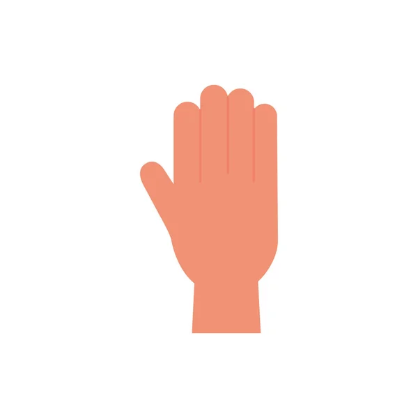 Isolated hand signal icon flat design — Stock Vector