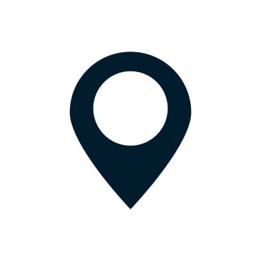 İzole GPS işaretli düz tasarım