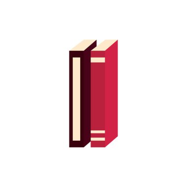 Ayrı kitapların düz tasarımı