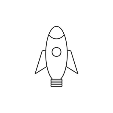 toy startup rocket line style icon