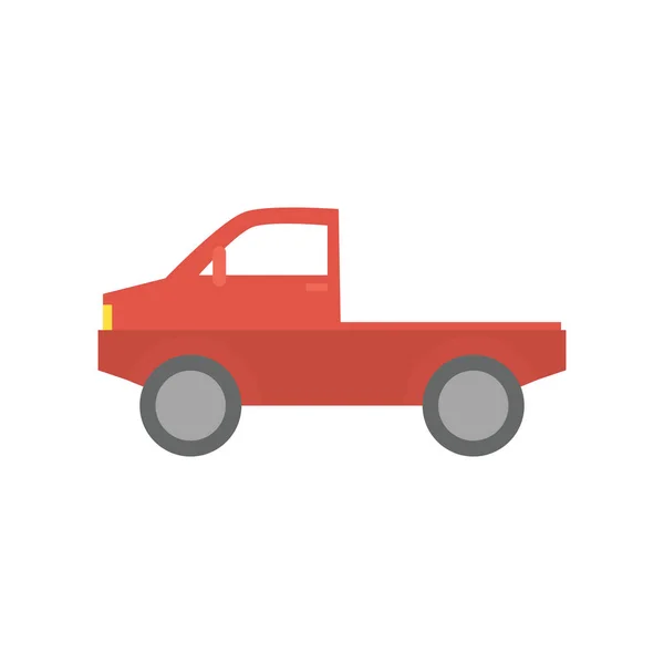 Izolovaný pickup auto ikona plochý design — Stockový vektor