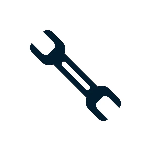 Ізольований будівельний гайковий ключ Векторний дизайн — стоковий вектор