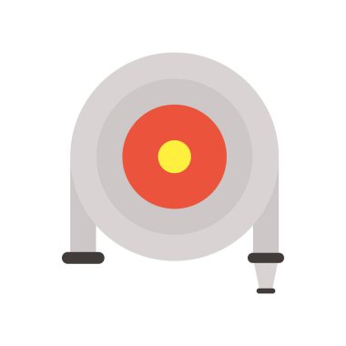 yangın hortumu düz biçim simgesi