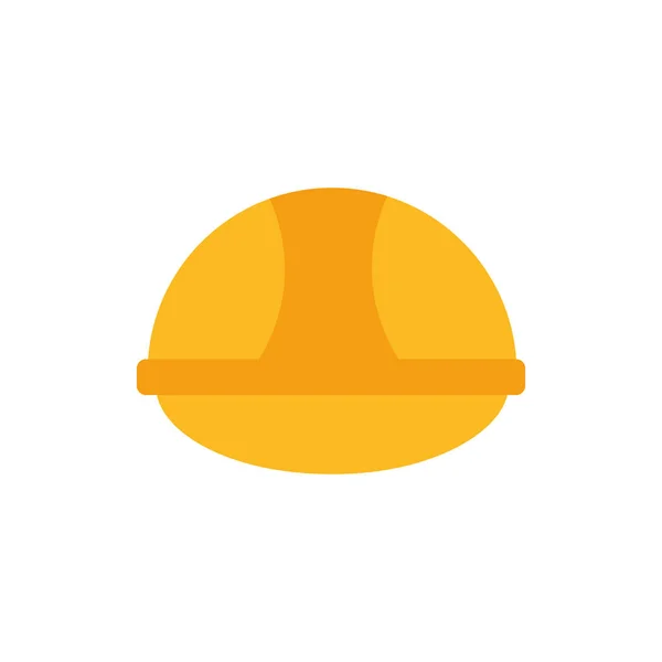 Isolated construction helmet flat design — Stock Vector