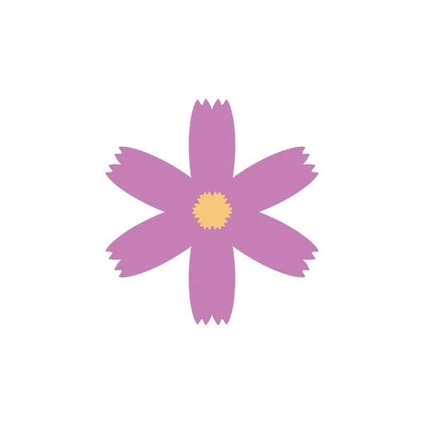 Ізольована квіткова ікона плоский дизайн — стоковий вектор