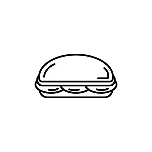 Isolated sandwich icon line design — Stock Vector