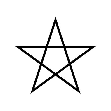 yıldız beş köşeli çizgi biçimi simgesi