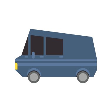 İzole araba simgesi düz tasarım