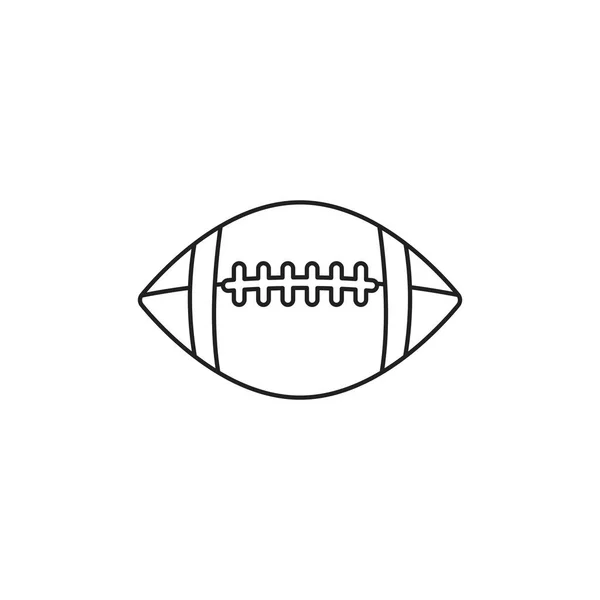 Toy ball american football line style icon — Stockvector