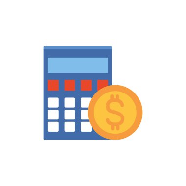 Hesap makinesi para düz resim biçimi faturalar