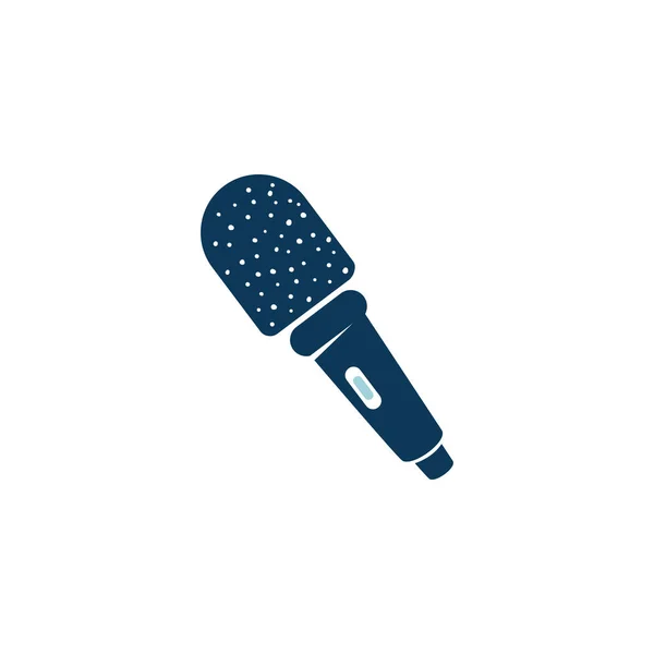 Mikrofon müziği ayrıntılı biçim simgesi — Stok Vektör