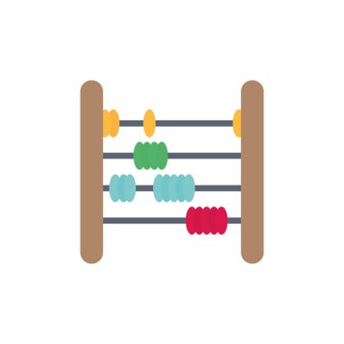 oyuncak abaküs düz biçim simgesi