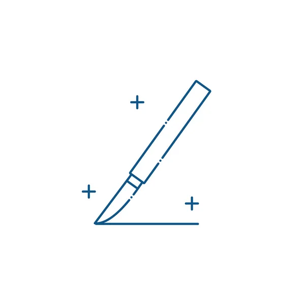 İzole tıbbi bıçak ikonu çizimi — Stok Vektör