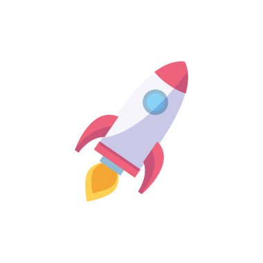 İzole edilmiş roket düz tasarımı