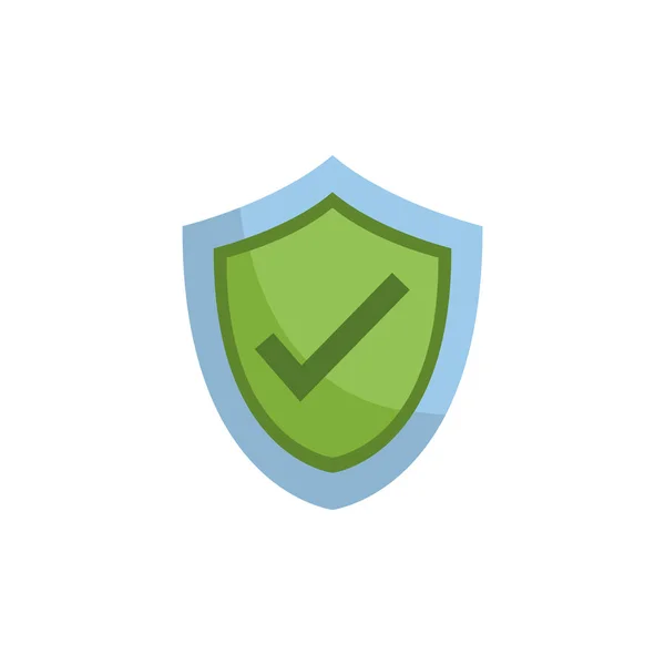 Isolated shield icon flat design — Stock Vector