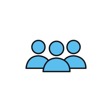 avatar grubu internet düz çizgi biçimi