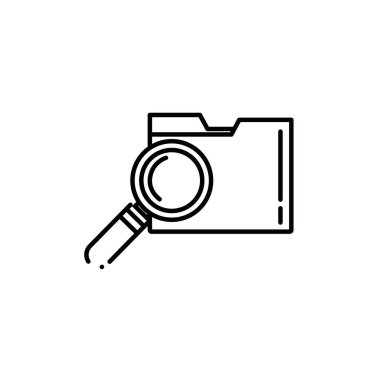 İzole edilmiş belge simgesi satır tasarımı