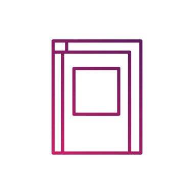 İzole edilmiş kitap gradyan tasarımı