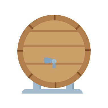 wine barrel flat style icon